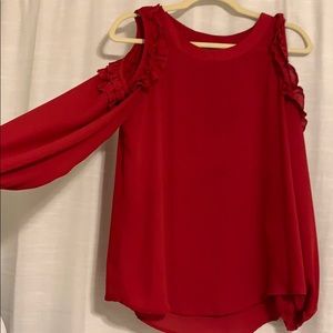 Worn only once red blouse!